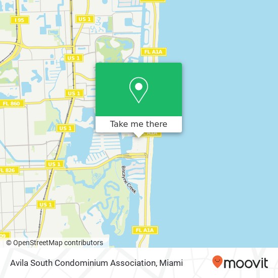 Avila South Condominium Association map