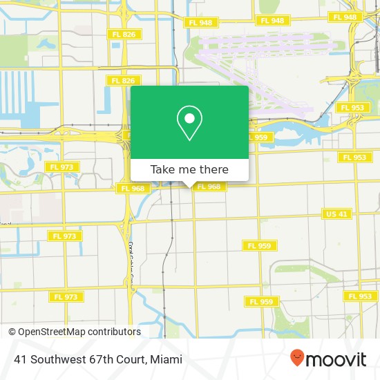 41 Southwest 67th Court map