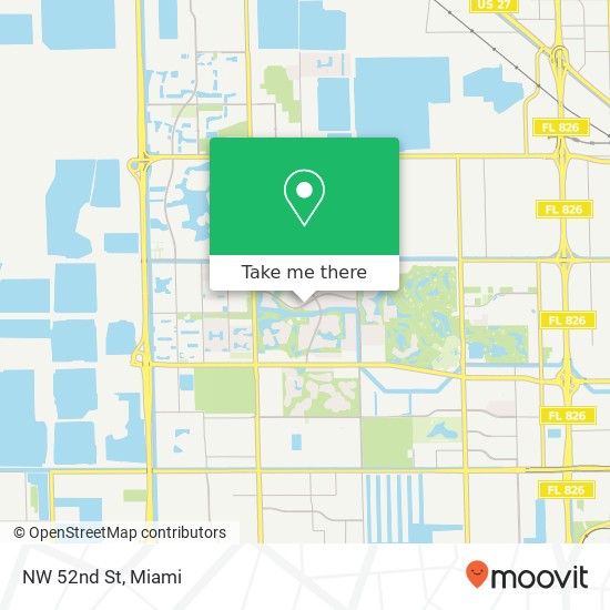 NW 52nd St map