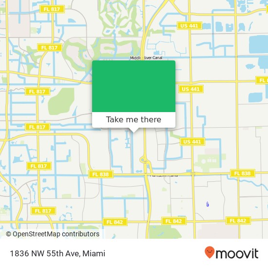 Mapa de 1836 NW 55th Ave