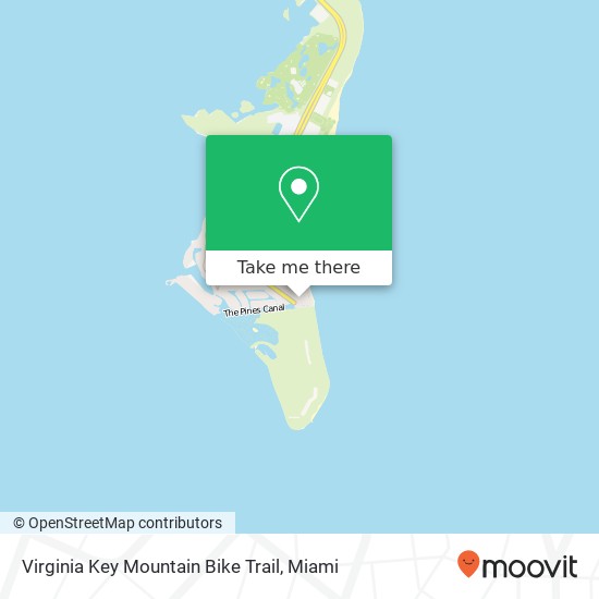 Virginia Key Mountain Bike Trail map