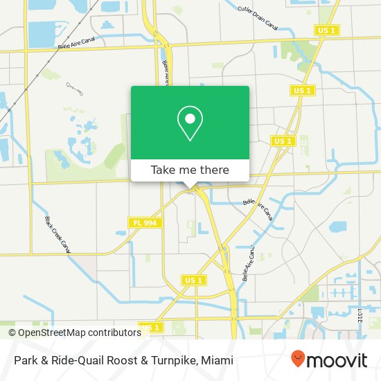 Park & Ride-Quail Roost & Turnpike map