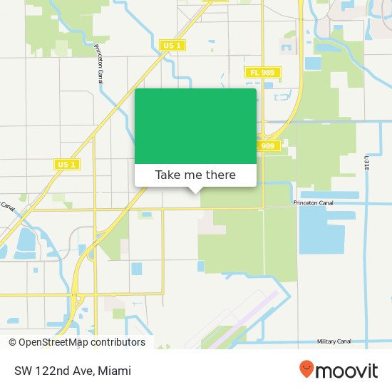 SW 122nd Ave map