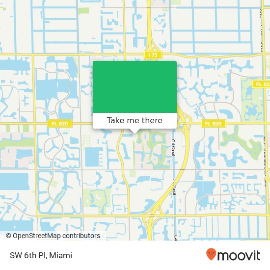 SW 6th Pl map