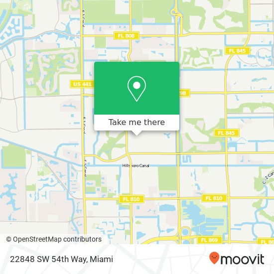 22848 SW 54th Way map