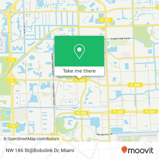 NW 186 St@Bobolink Dr map