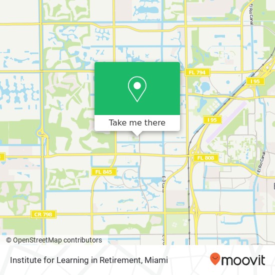 Institute for Learning in Retirement map