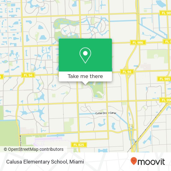 Calusa Elementary School map