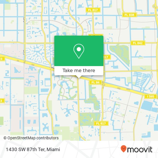1430 SW 87th Ter map