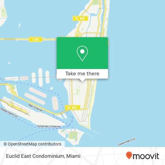Mapa de Euclid East Condominium