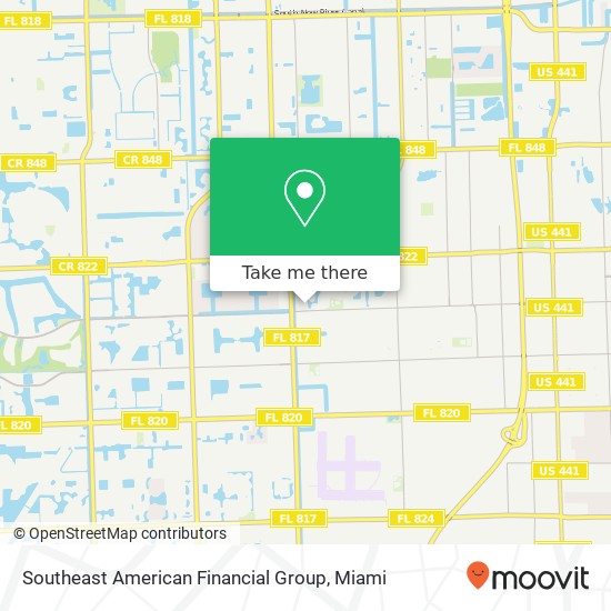 Southeast American Financial Group map