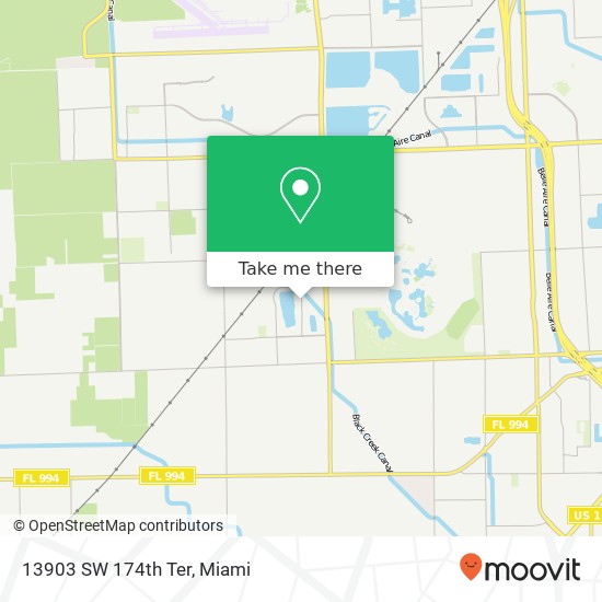 13903 SW 174th Ter map