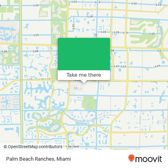 Palm Beach Ranches map