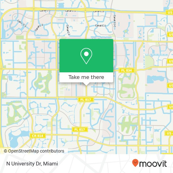 N University Dr map