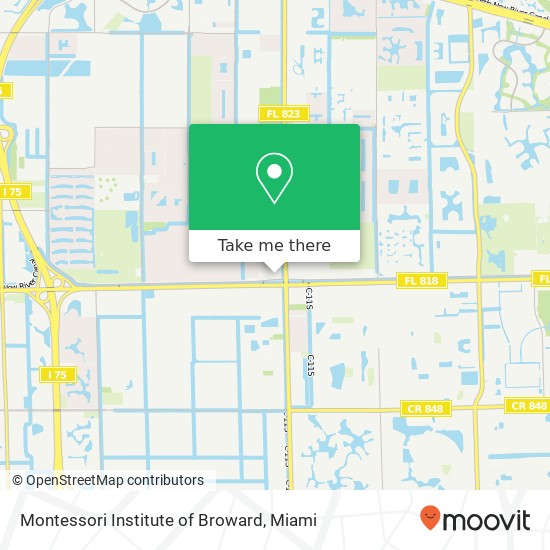 Mapa de Montessori Institute of Broward