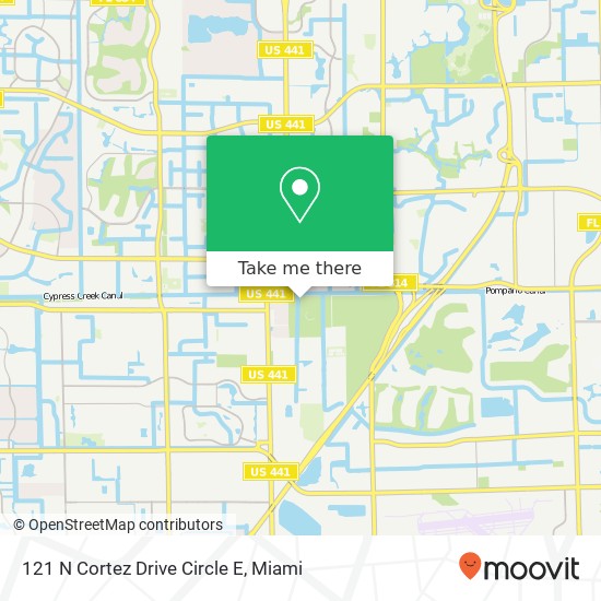 Mapa de 121 N Cortez Drive Circle E