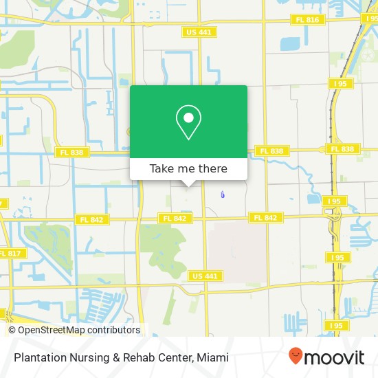 Plantation Nursing & Rehab Center map