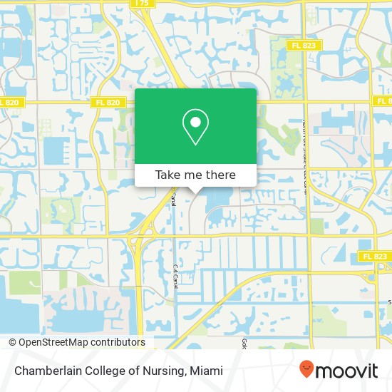 Mapa de Chamberlain College of Nursing