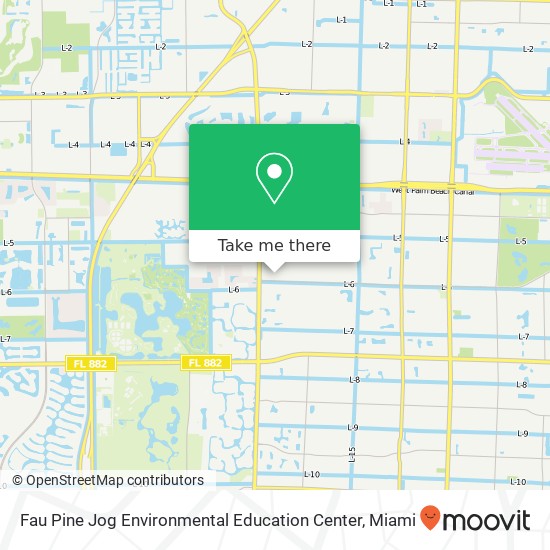 Fau Pine Jog Environmental Education Center map