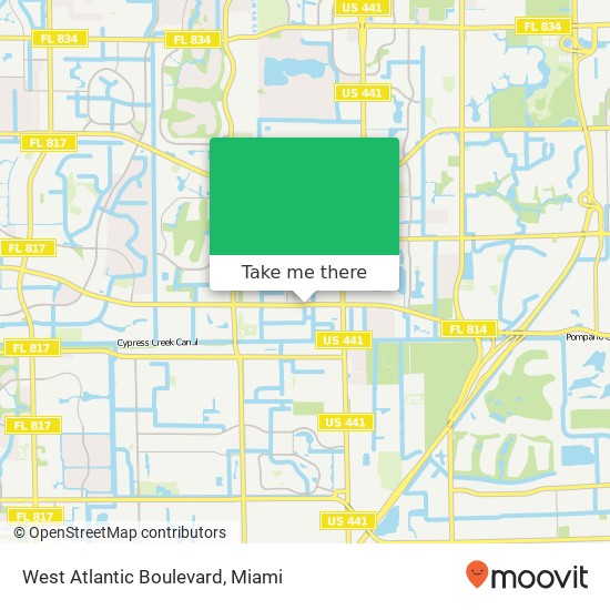 Mapa de West Atlantic Boulevard