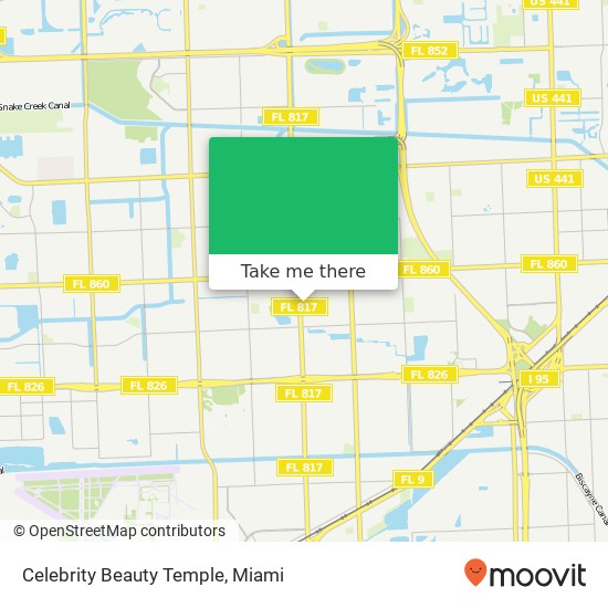 Mapa de Celebrity Beauty Temple