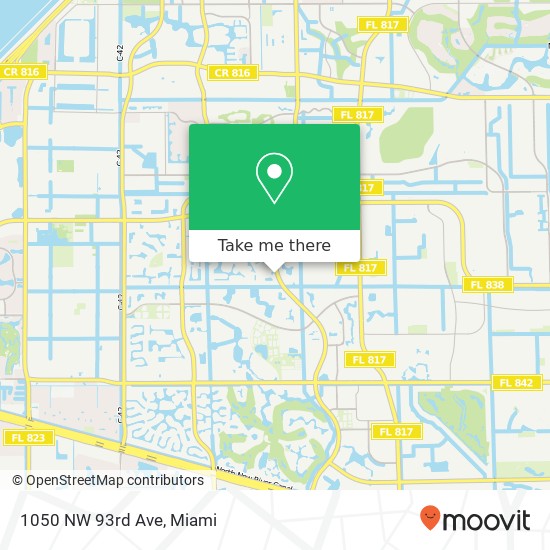 1050 NW 93rd Ave map