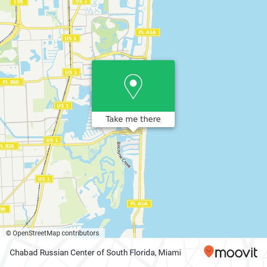 Chabad Russian Center of South Florida map