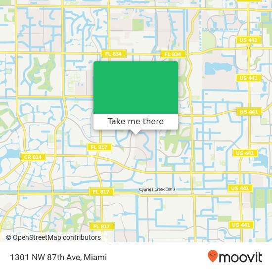 1301 NW 87th Ave map