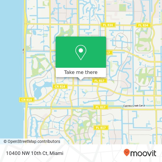 10400 NW 10th Ct map