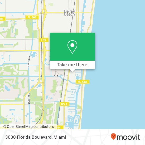 3000 Florida Boulevard map