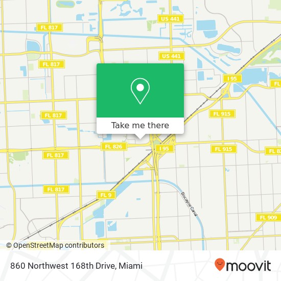 Mapa de 860 Northwest 168th Drive