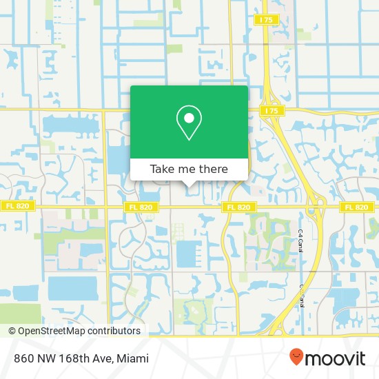 860 NW 168th Ave map