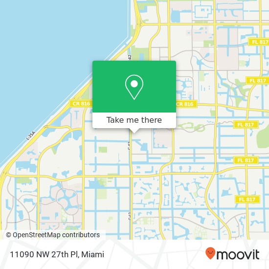 11090 NW 27th Pl map
