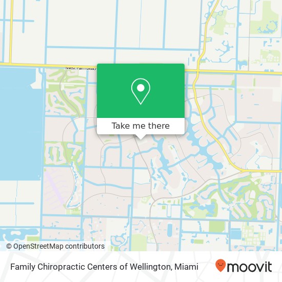 Family Chiropractic Centers of Wellington map