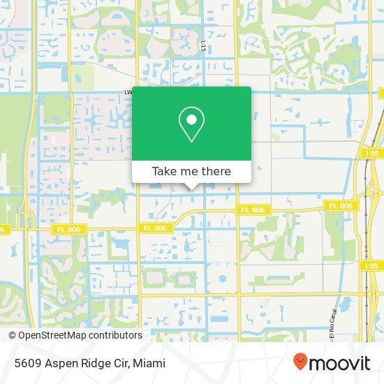 Mapa de 5609 Aspen Ridge Cir