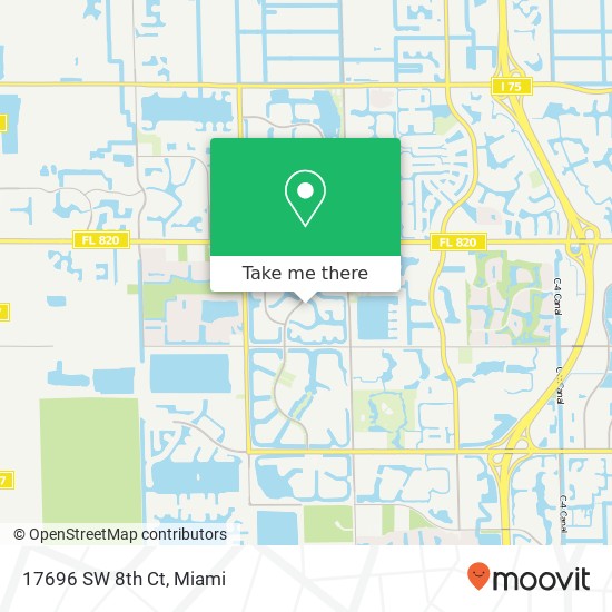 17696 SW 8th Ct map