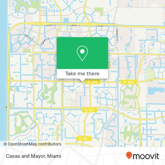 Casas and Mayor map