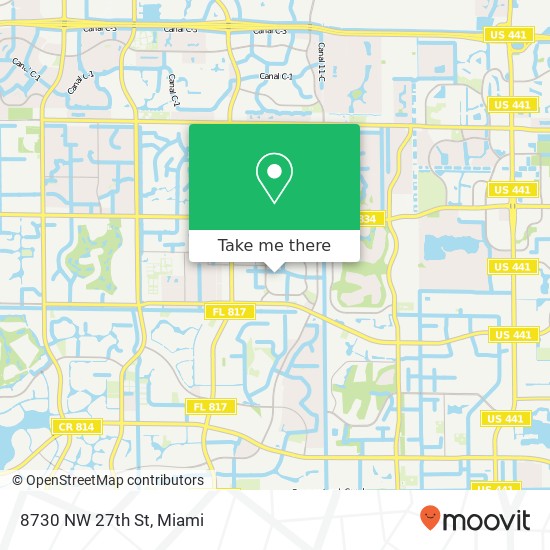 Mapa de 8730 NW 27th St