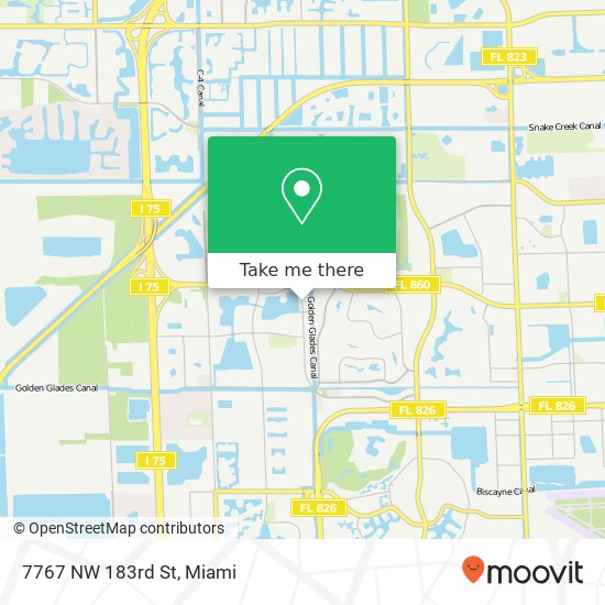 7767 NW 183rd St map