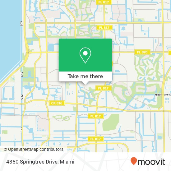 Mapa de 4350 Springtree Drive