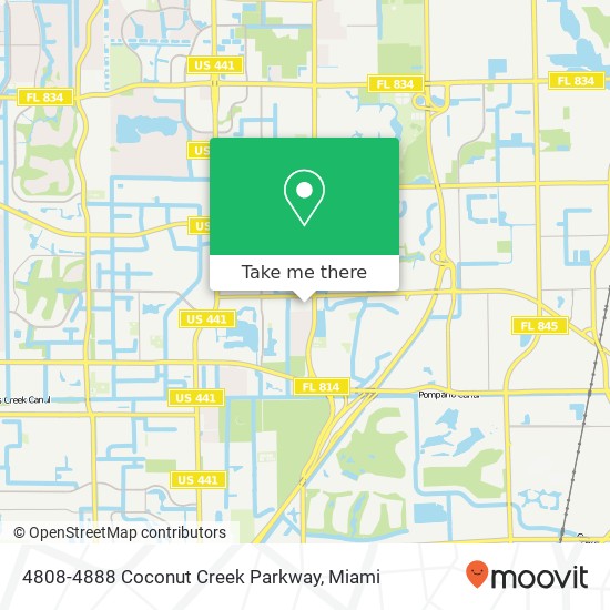 4808-4888 Coconut Creek Parkway map