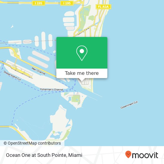 Mapa de Ocean One at South Pointe