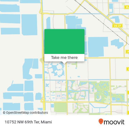 10752 NW 69th Ter map