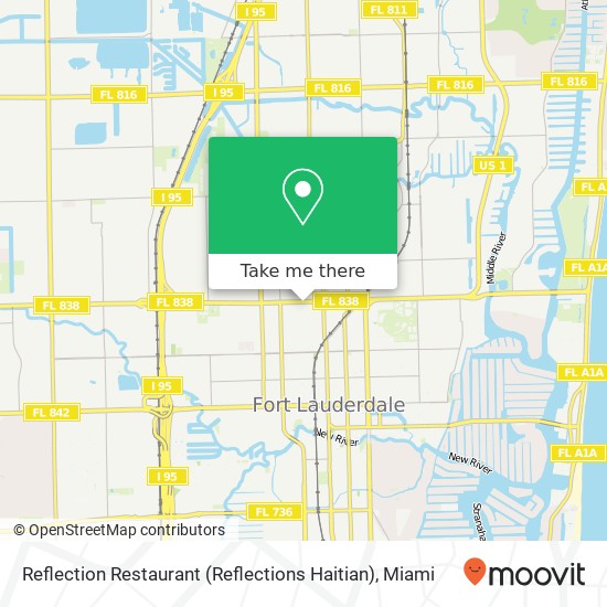 Mapa de Reflection Restaurant (Reflections Haitian)