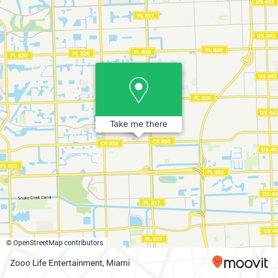 Zooo Life Entertainment map