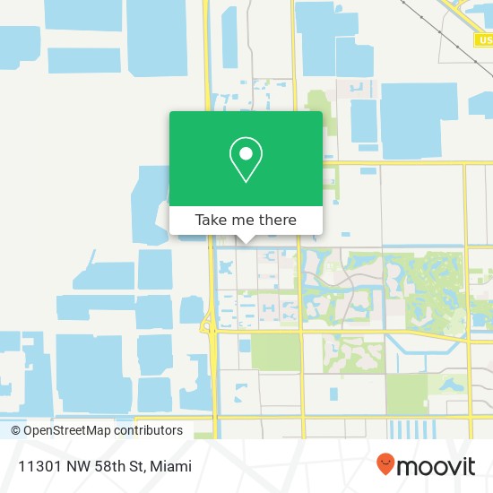 Mapa de 11301 NW 58th St