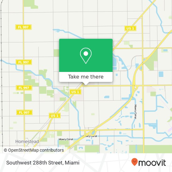 Southwest 288th Street map