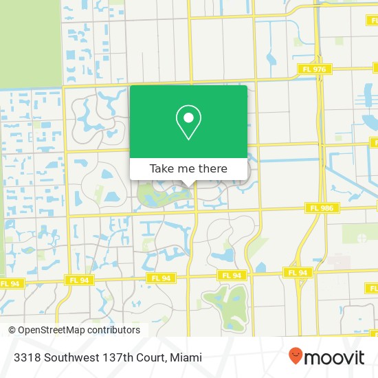 3318 Southwest 137th Court map