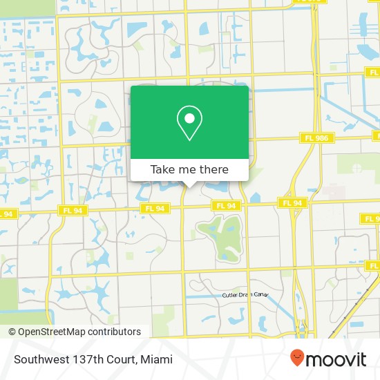 Mapa de Southwest 137th Court