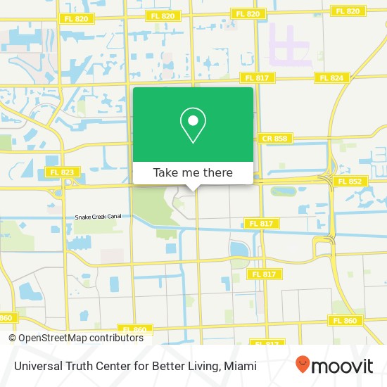 Universal Truth Center for Better Living map